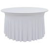 Vidaxl 2 stage de table étirement avec la jupe 120x74 cm blanc