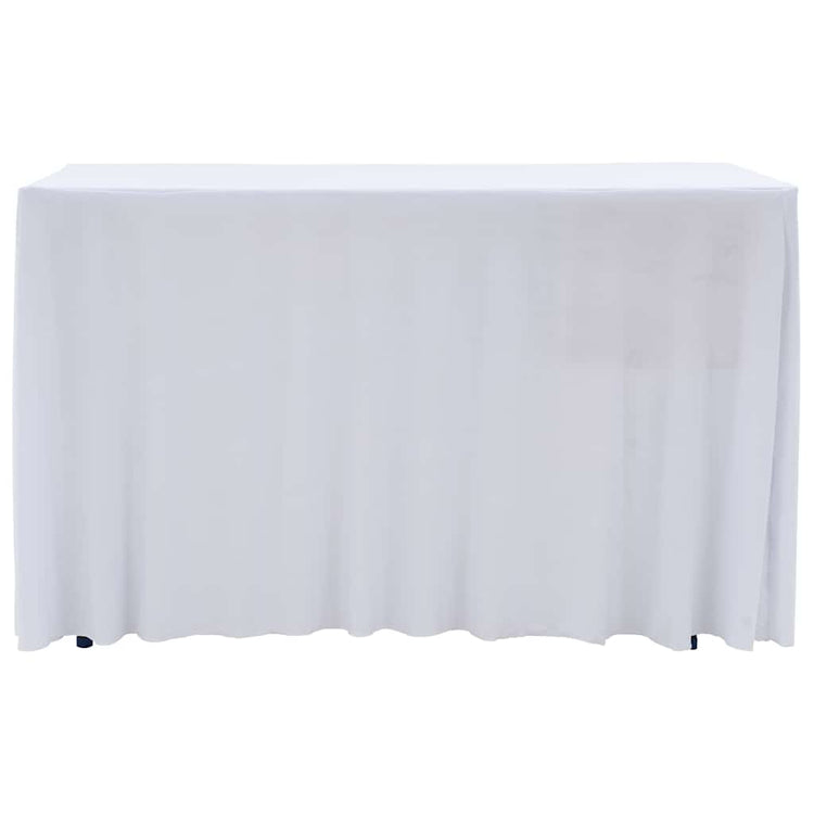 Vidaxl 2 stage de table STAUT avec la jupe 120x60.5x74 cm blanc