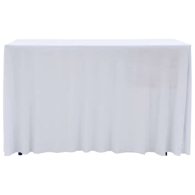 Vidaxl 2 stage de table STAUT avec la jupe 120x60.5x74 cm blanc