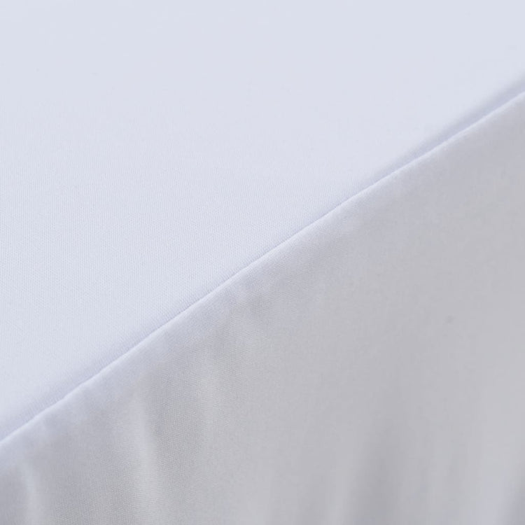 Vidaxl 2 stage de table STAUT avec la jupe 120x60.5x74 cm blanc