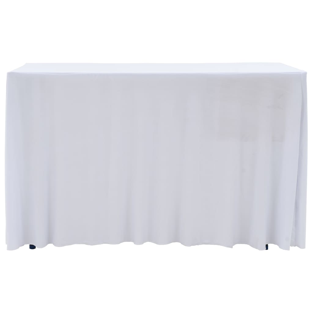 Vidaxl 2 stage de table STAUT avec la jupe 243x76x74 cm blanc