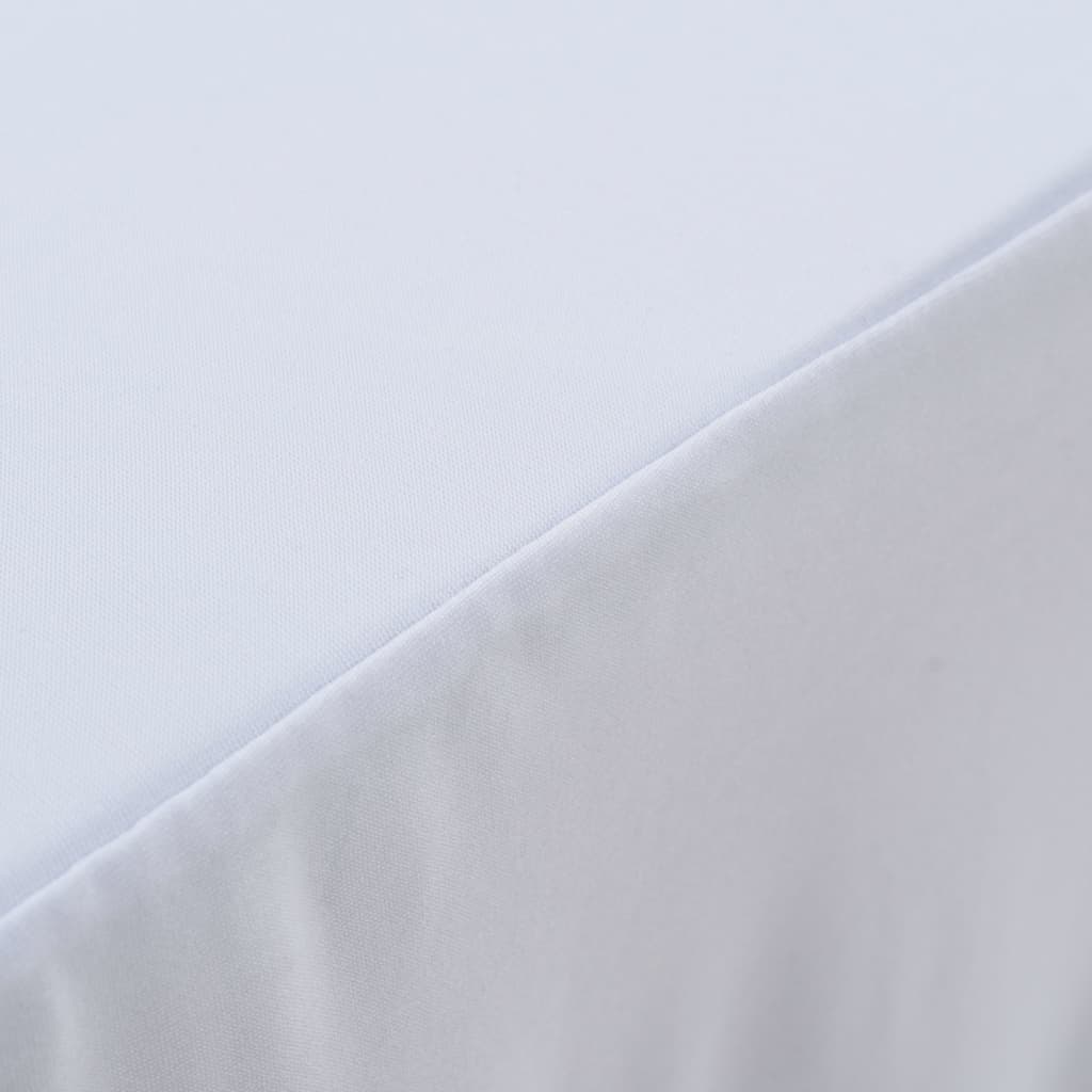 Vidaxl 2 stage de table STAUT avec la jupe 243x76x74 cm blanc