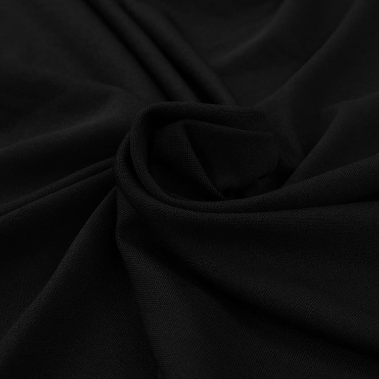 Tablettes Vidaxl 2 ST avec jupe Stretch 120x60.5x74 cm noir