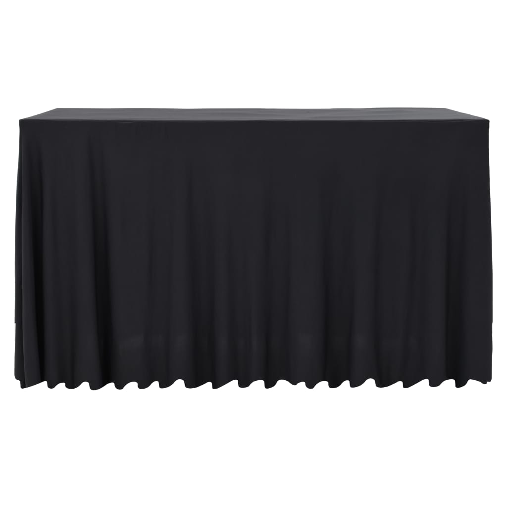 Comprimés vidaxl 2 st avec jupe stretch 243x76x74 cm anthracite -colored
