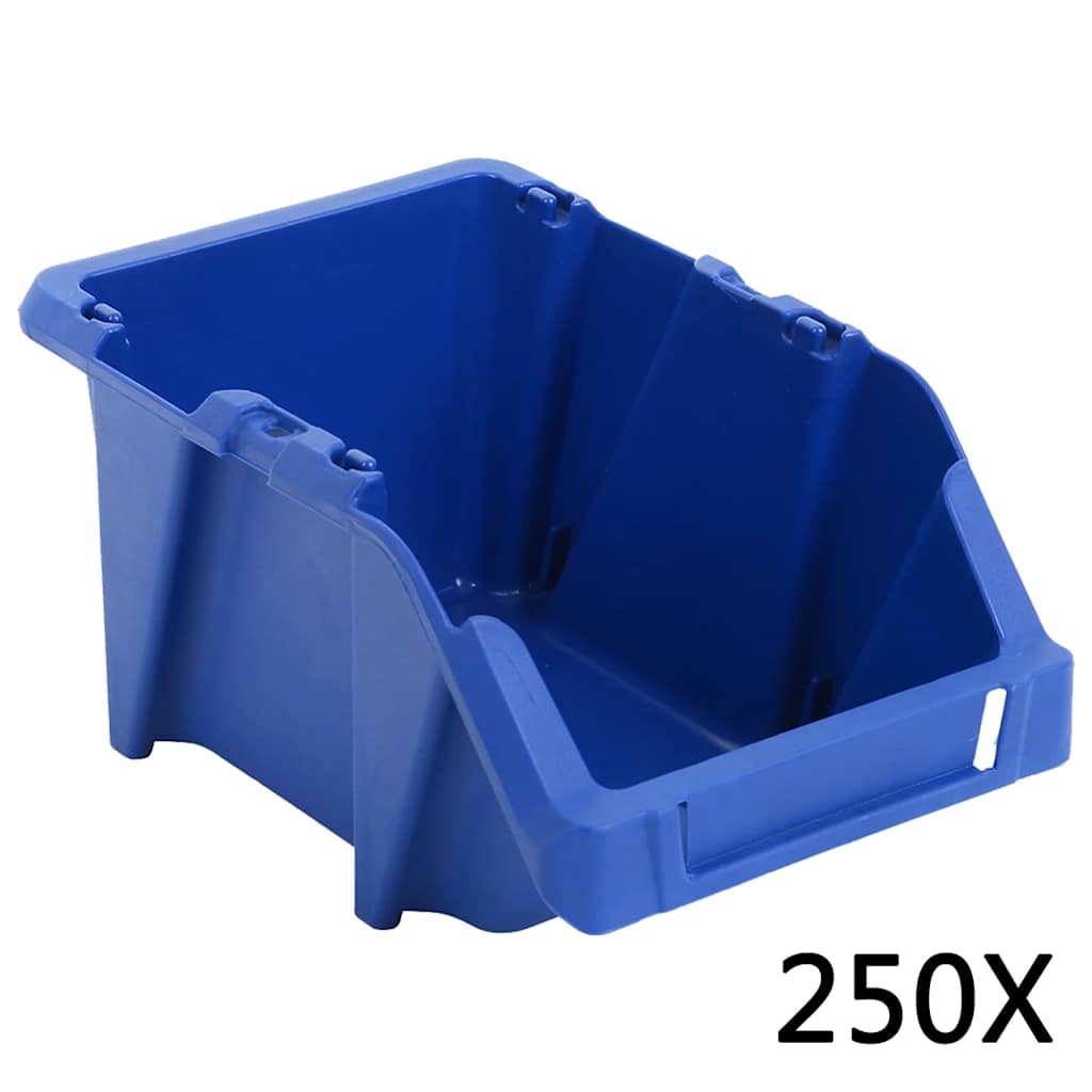 Vidaxx bacs de rangement empilables 103x165x76 mm bleu 250 pcs