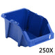 Vidaxx bacs de rangement empilables 103x165x76 mm bleu 250 pcs
