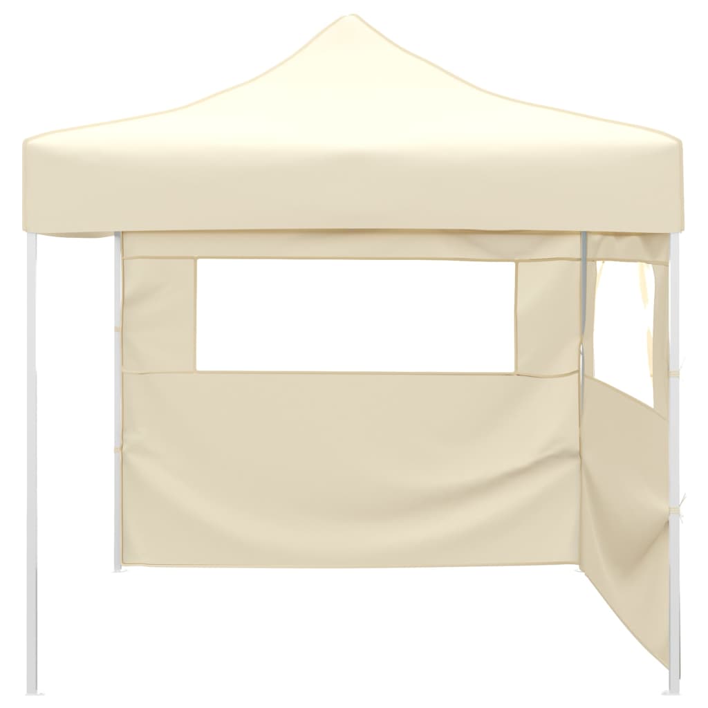 Tente pliante vidaxl avec 2 murs 3x3 m crème