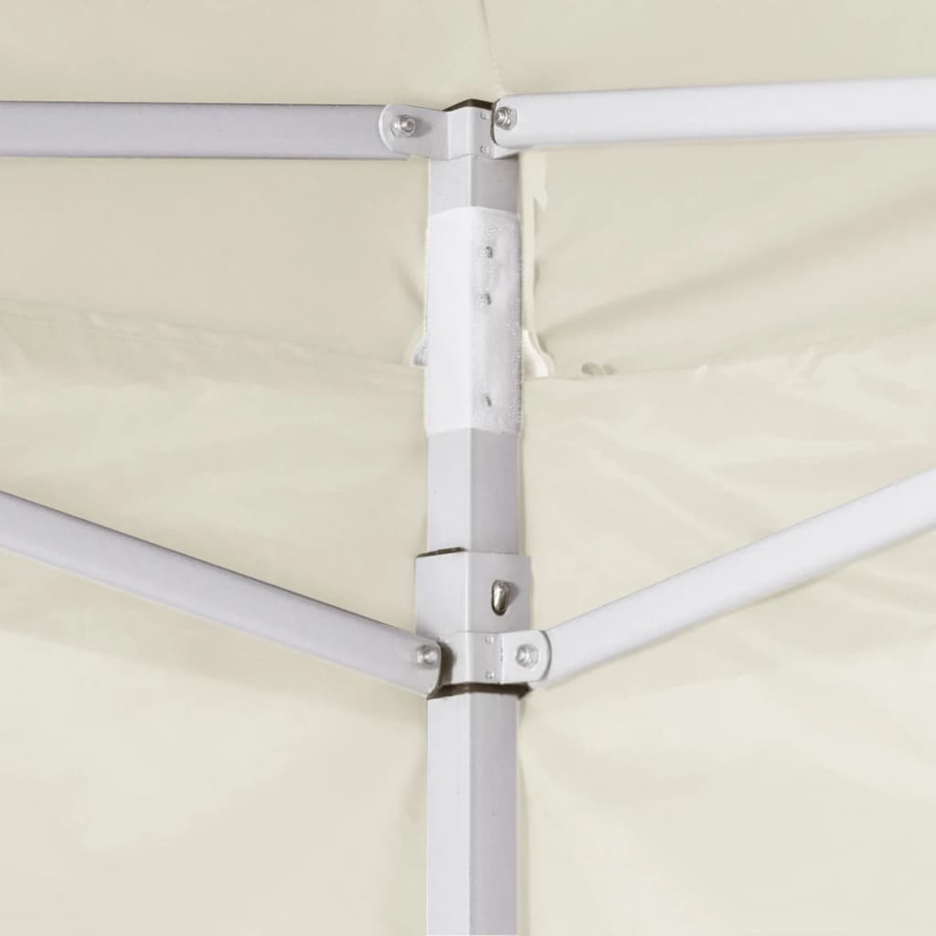 Tente pliante vidaxl avec 2 murs 3x3 m crème