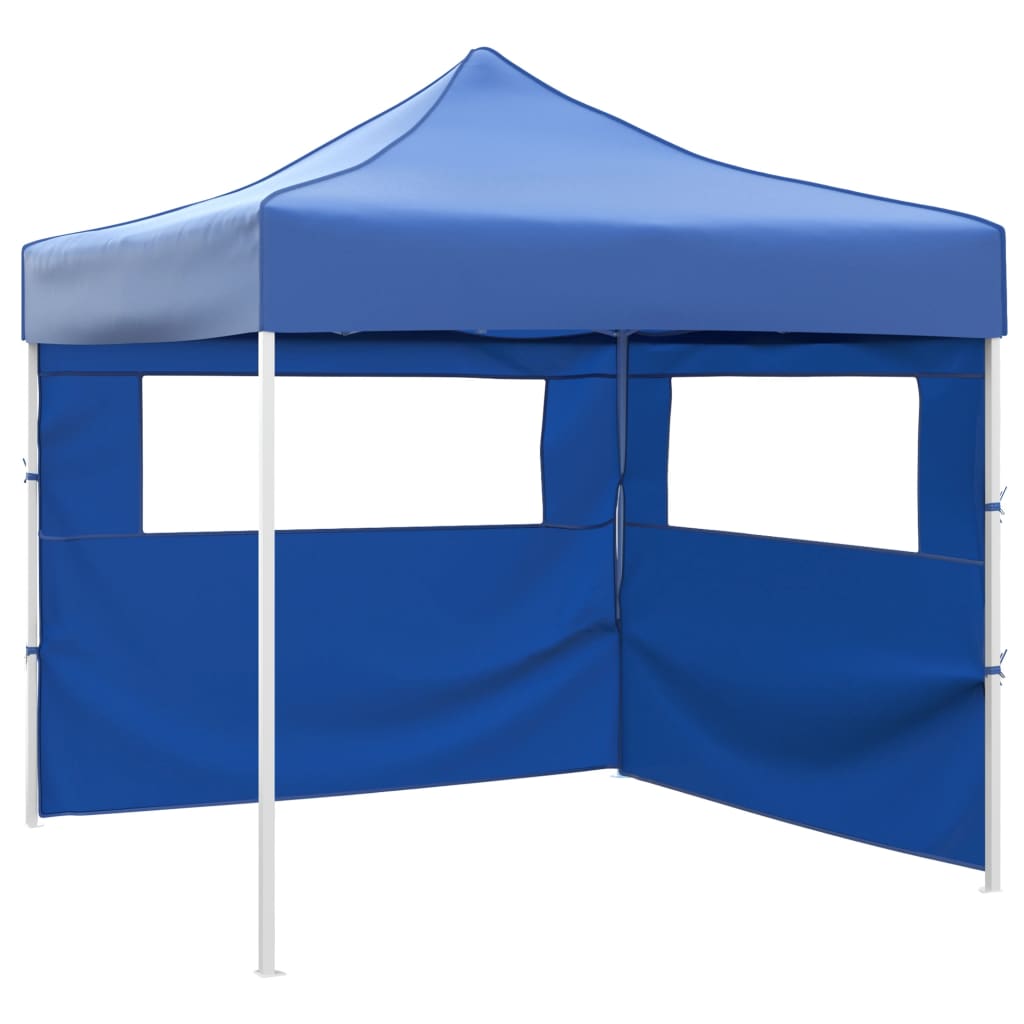 Tente pliante vidaxl avec 2 murs 3x3 m bleu