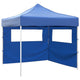 Tente pliante vidaxl avec 2 murs 3x3 m bleu