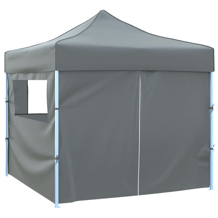 Vidaxl Pliant tente pop-up avec 4 murs latéraux 3x3 m anthracite