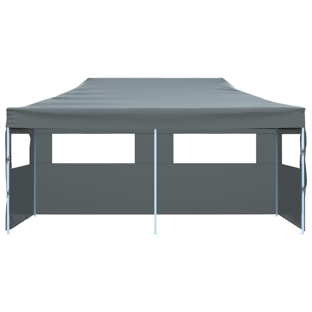 Vidaxl PartyTent pop-up pliable avec des parois latérales 3x6 m anthracite