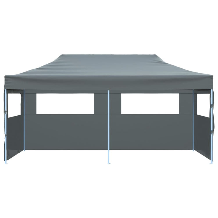 Vidaxl PartyTent pop-up pliable avec des parois latérales 3x6 m anthracite