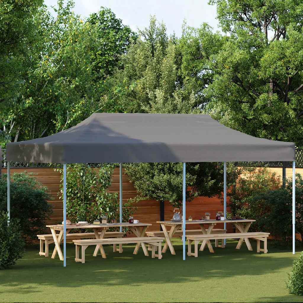 Vidaxl PartyTent pop-up pliable 3x6 m anthracite