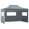 Vidaxl Pliant tente pop-up avec 4 murs latéraux 3x4,5 m anthracite