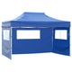 Tente pliante vidaxl avec 3 murs 3x4,5 m bleu