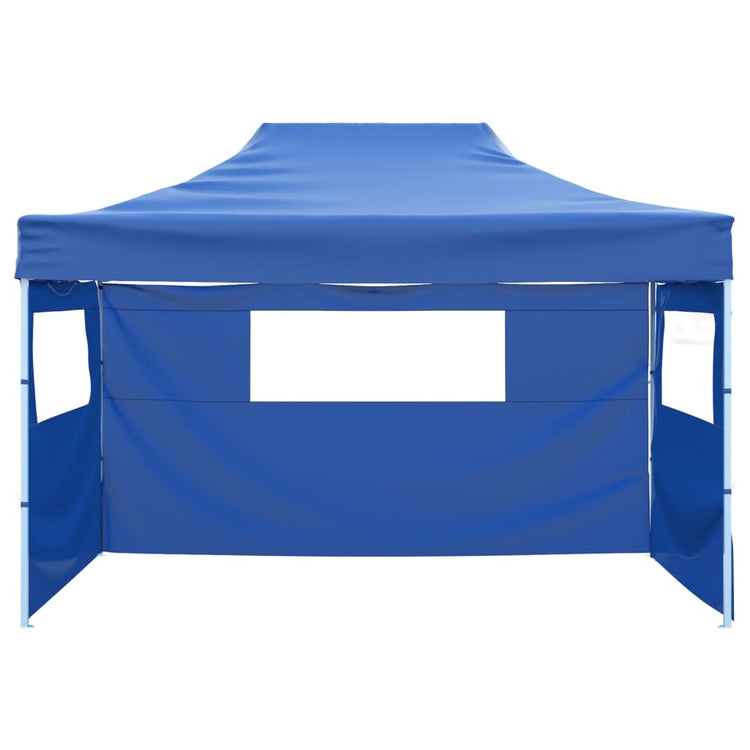Tente pliante vidaxl avec 3 murs 3x4,5 m bleu