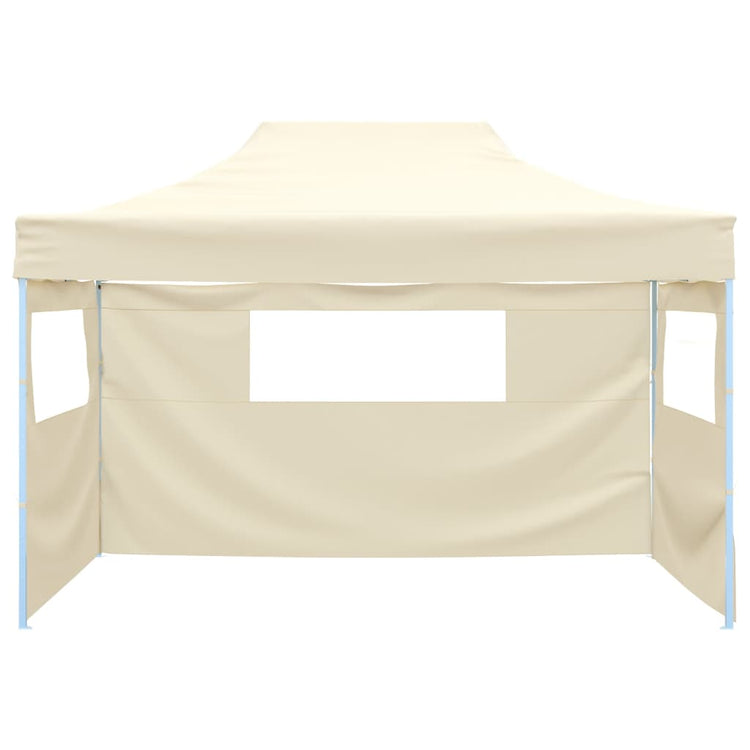 Tente pliante vidaxl avec 3 murs 3x4,5 m crème