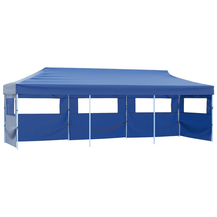 Vidaxl Pliping tente pop-up avec 5 murs latéraux 3x9 m bleu