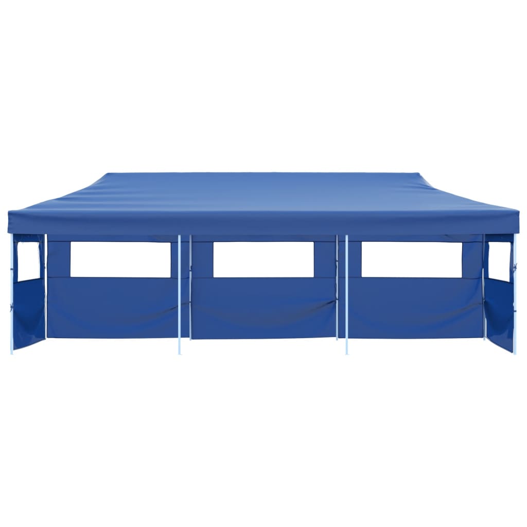 Vidaxl Pliping tente pop-up avec 5 murs latéraux 3x9 m bleu