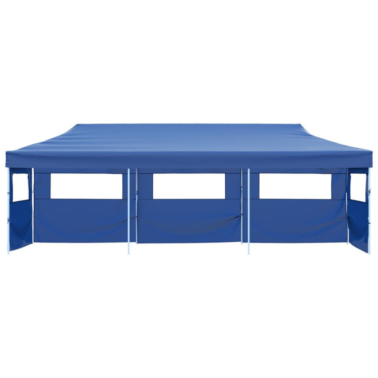 Vidaxl Pliping tente pop-up avec 5 murs latéraux 3x9 m bleu