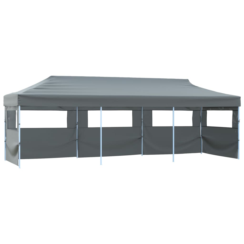 Vidaxl Pliant tente pop-up avec 5 murs latéraux 3x9 m anthracite