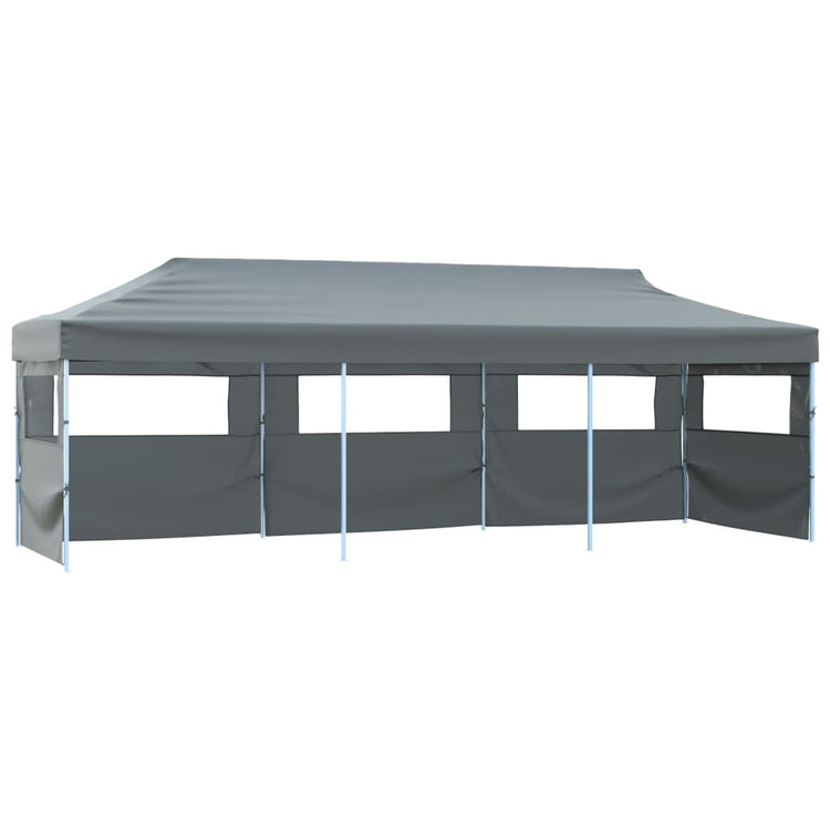 Vidaxl Pliant tente pop-up avec 5 murs latéraux 3x9 m anthracite