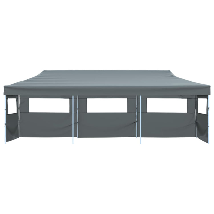 Vidaxl Pliant tente pop-up avec 5 murs latéraux 3x9 m anthracite