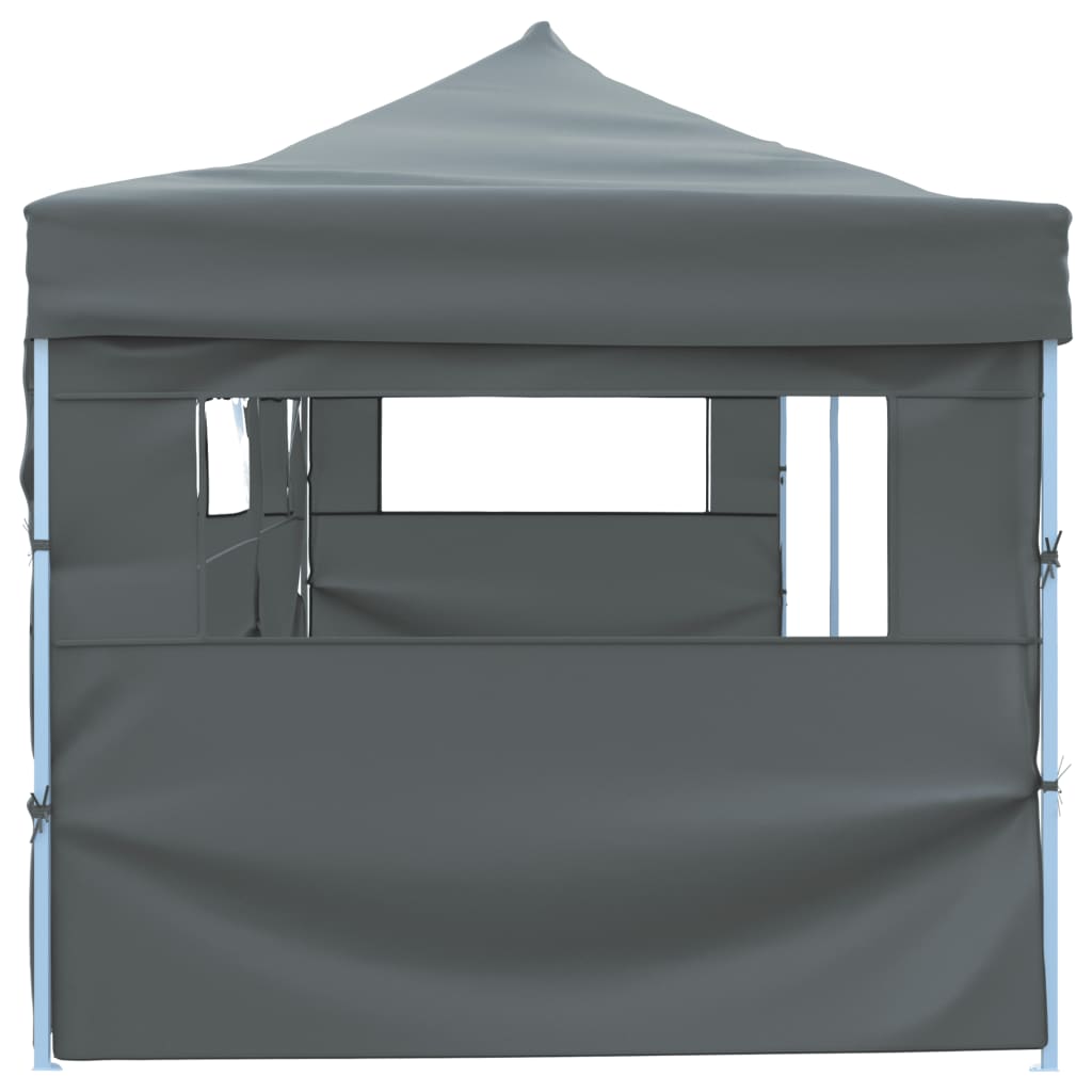 Vidaxl Pliant tente pop-up avec 5 murs latéraux 3x9 m anthracite