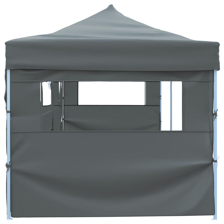 Vidaxl Pliant tente pop-up avec 5 murs latéraux 3x9 m anthracite