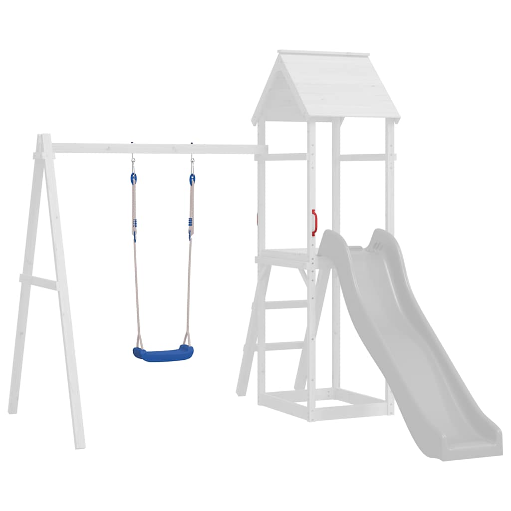 Vidaxl Swing Sièges 2 ST avec des cordes 37x15 cm Bleu en polyéthylène