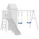 Vidaxl Swing Sièges 2 ST avec des cordes 37x15 cm Bleu en polyéthylène