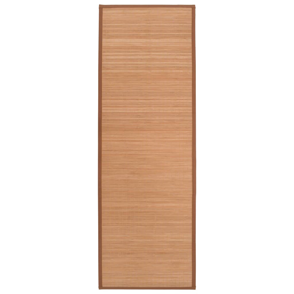 VidaXL tapis de yoga 60x180 cm bambou marron