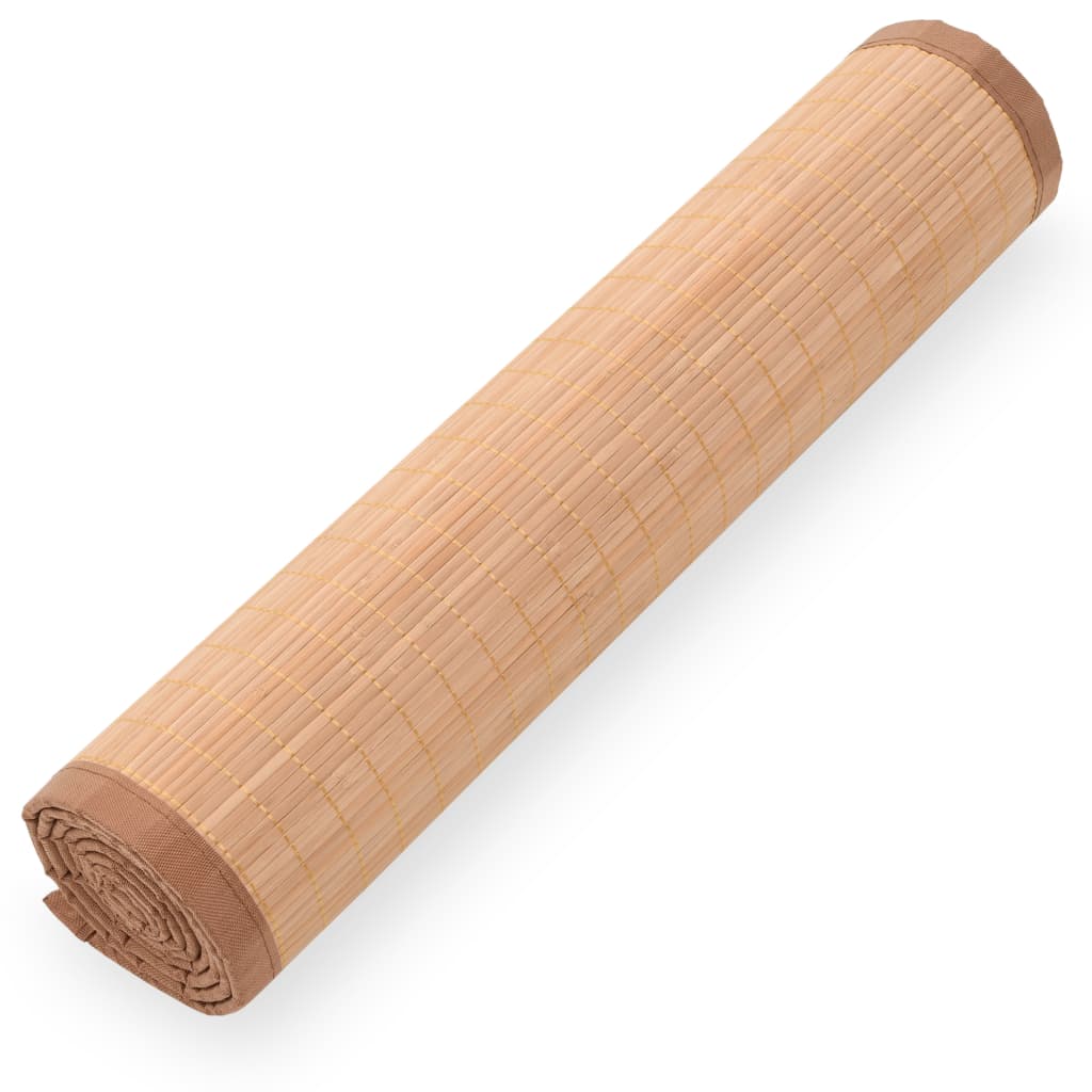 VidaXL tapis de yoga 60x180 cm bambou marron