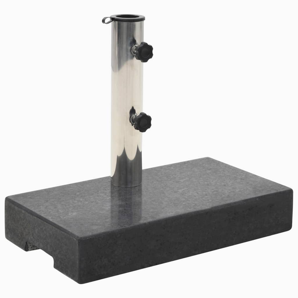 Vidaxl Parasol Foot rectangulaire 25 kg de granit noir