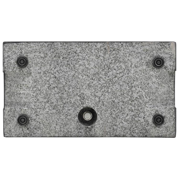 Vidaxl Parasol Foot rectangulaire 25 kg de granit noir