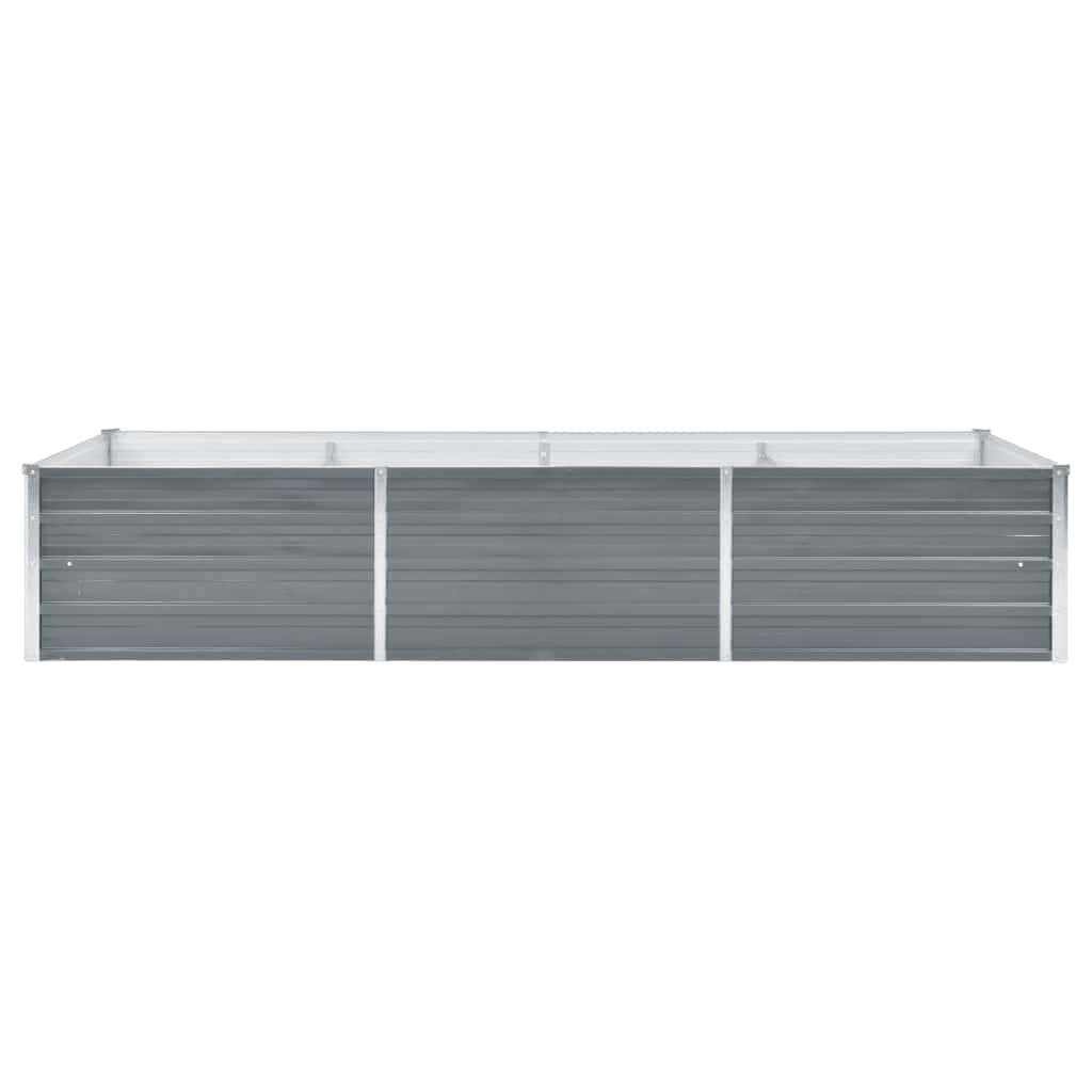 INSERT PLANTER VIDAXL 240x80x45 cm Gray en acier galvanisé