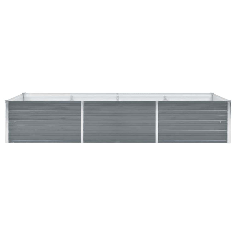 INSERT PLANTER VIDAXL 240x80x45 cm Gray en acier galvanisé