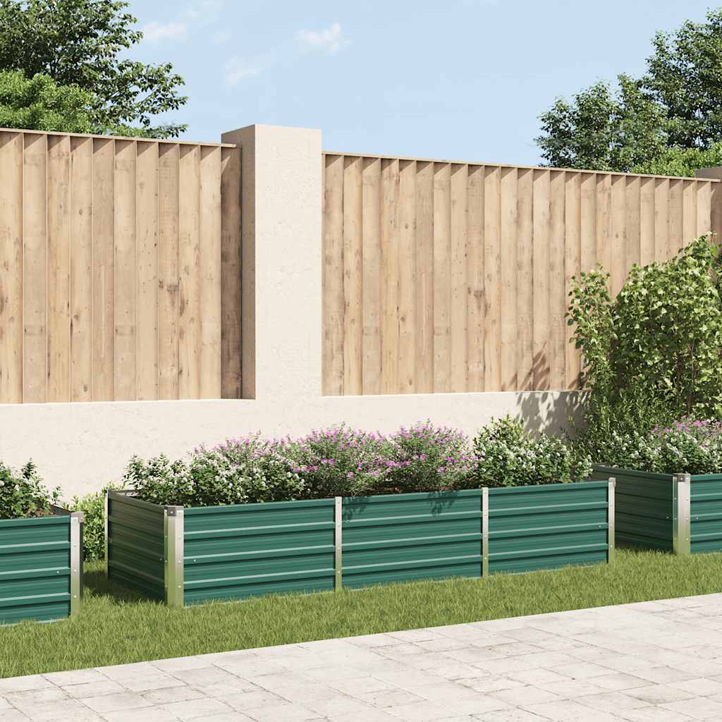 INSERT PLANTER VIDAXL 240X80X45 CM GALVANISED SEAKED VERT