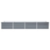 Vidaxl Planter surélevé 320x80x45 cm Gray en acier galvanisé