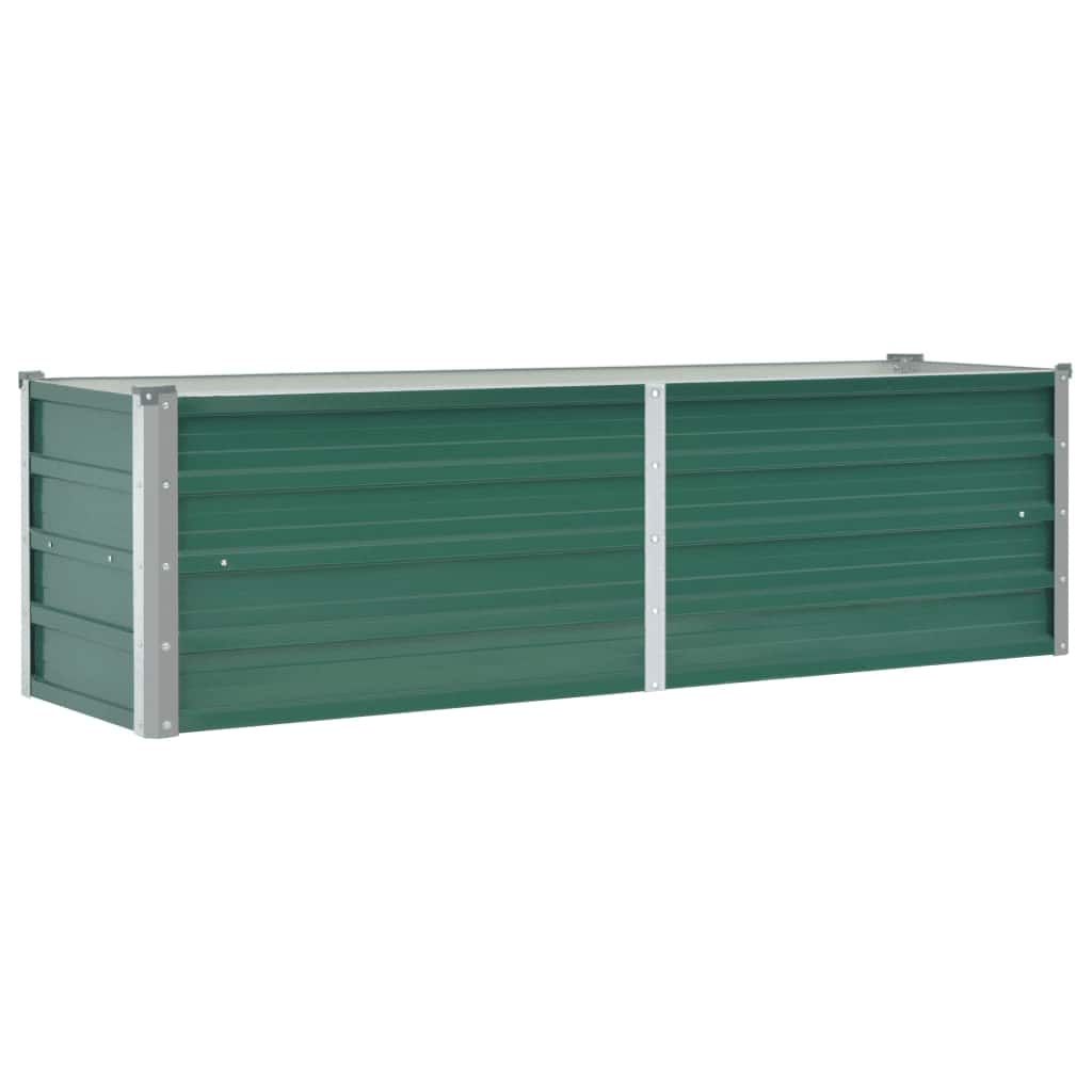 Vidaxl Planning Boîte relevée 160x40x45 cm en acier galvanisé vert