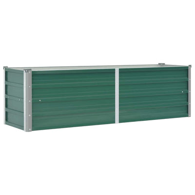 Vidaxl Planning Boîte relevée 160x40x45 cm en acier galvanisé vert