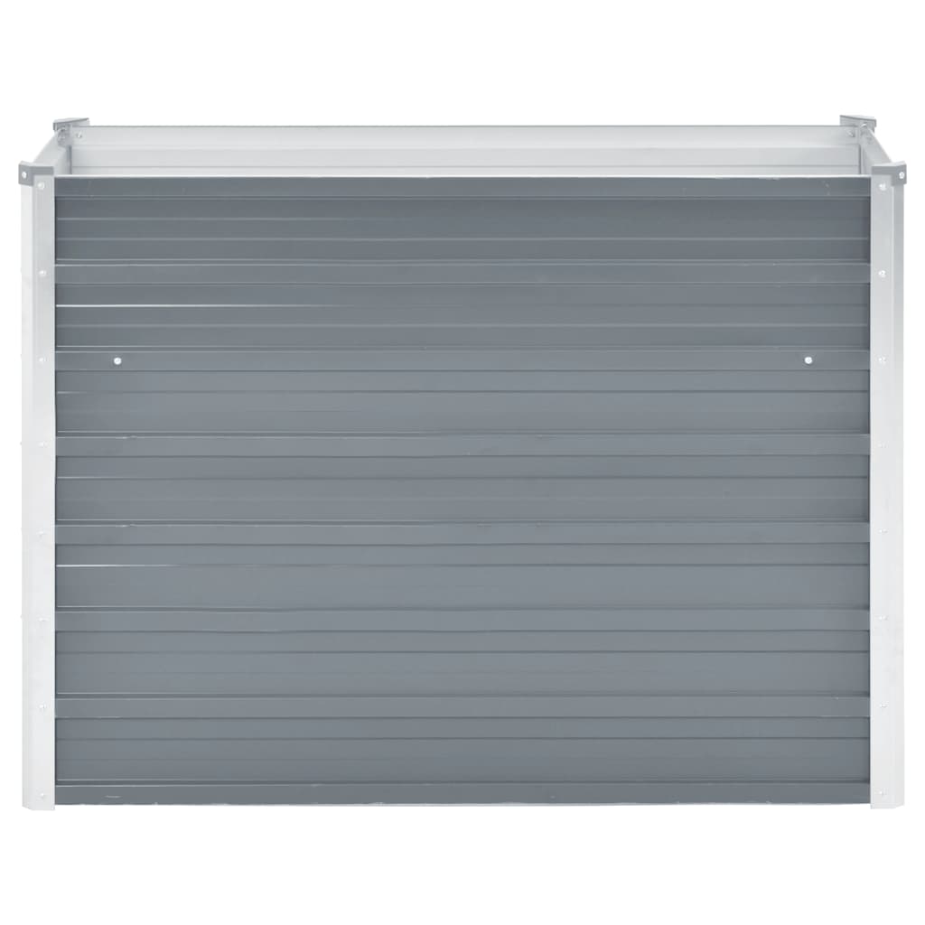 Vidaxl Planter surélevé 100x40x77 cm Gray en acier galvanisé