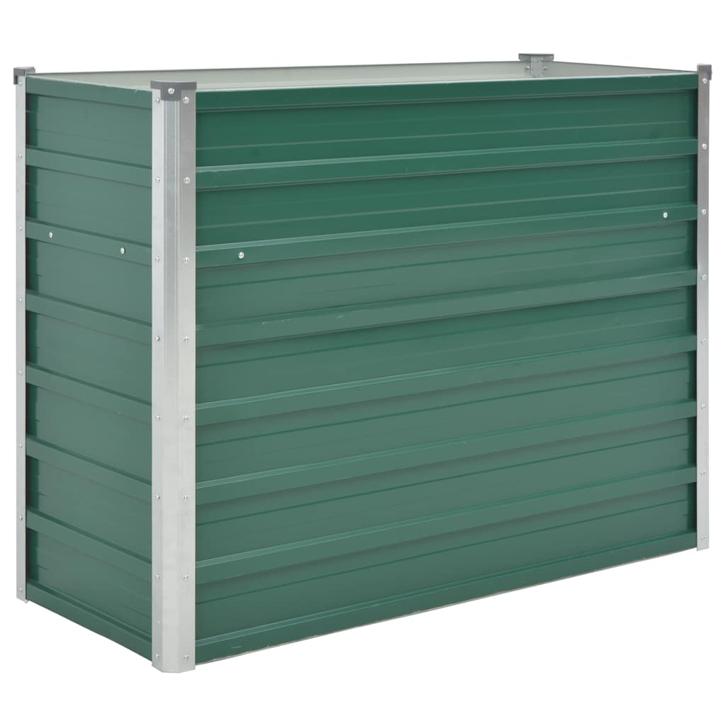 Vidaxl Planter insenté 100x40x77 cm en acier galvanisé vert