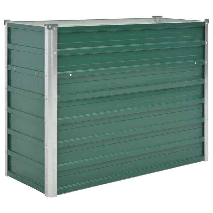 Vidaxl Planter insenté 100x40x77 cm en acier galvanisé vert
