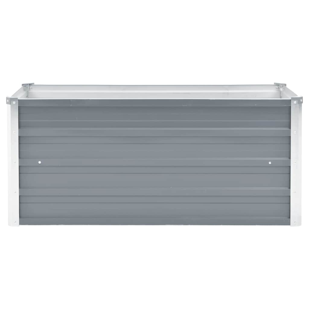 Vidaxl Planter insenté 100x40x45 cm Gray en acier galvanisé