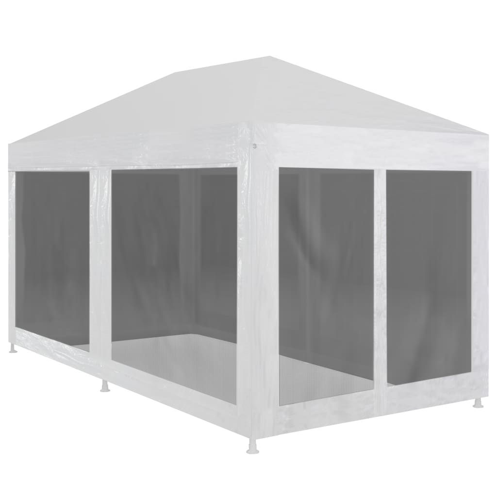 Tente de fête vidaxl avec 6 murs latéraux de 6 maille 6x3 m