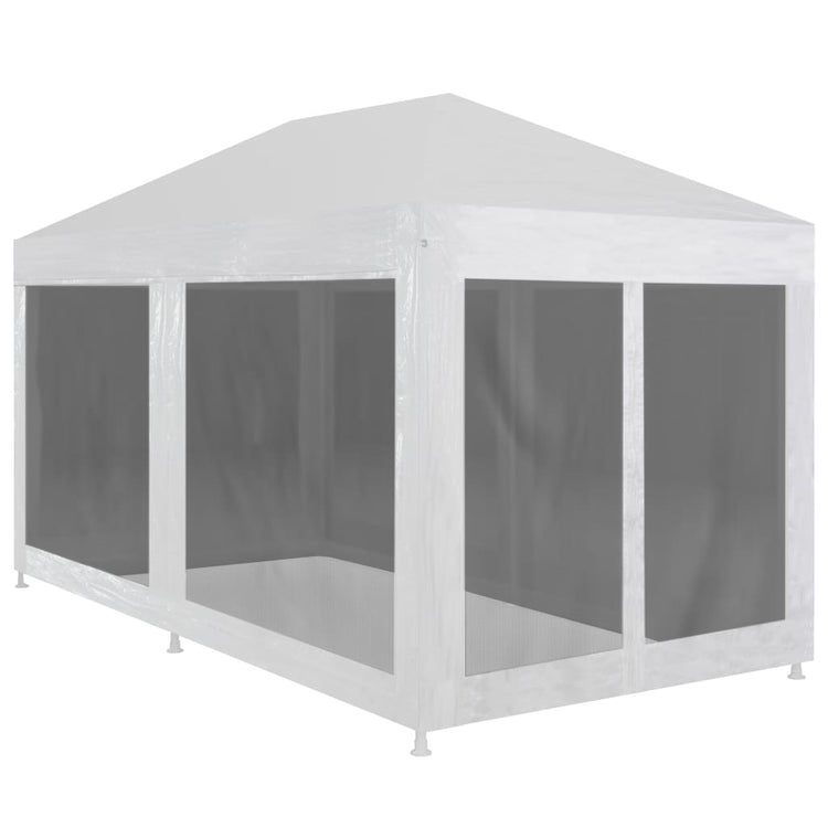Tente de fête vidaxl avec 6 murs latéraux de 6 maille 6x3 m
