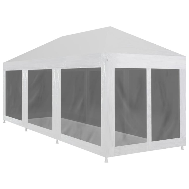 Tente de fête vidaxl avec 8 murs latéraux de maille 9x3 m