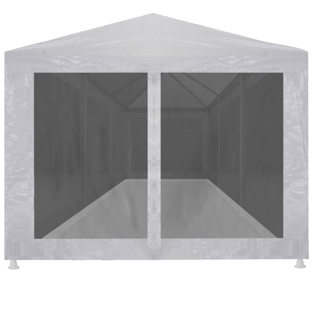Tente de fête vidaxl avec 8 murs latéraux de maille 9x3 m
